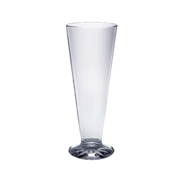 Thunder Group 13 oz. Starburst Base Clear Polycarbonate Pilsner Glass | Model No. PLTHPS013C
