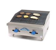 Comstock-Castle FHP24-2LB 24" Manual Countertop Gas Lava Rock Charbroiler | 66,000 BTU
