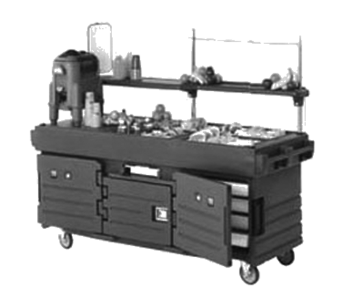 Cambro KVC854426 CamKiosk 4 Full Sized Well Merchandising Kiosk | 85-1/8" x 33-1/2"