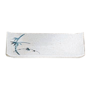Thunder Group 1503BB Blue Bamboo 6 3/4" X 4 1/2" Bamboo Plate | Case of 12