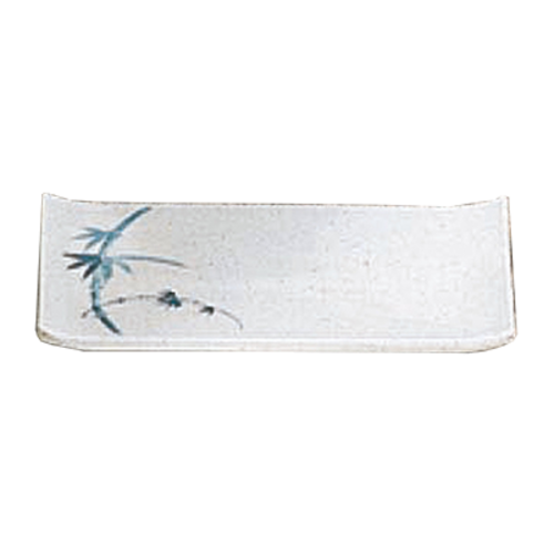 Thunder Group 1503BB Blue Bamboo 6 3/4" X 4 1/2" Bamboo Plate | Case of 12