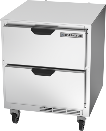 Beverage Air UCRD27AHC-2 27" 2-Drawer Undercounter Refrigerator | 5.5 Cu. Ft.