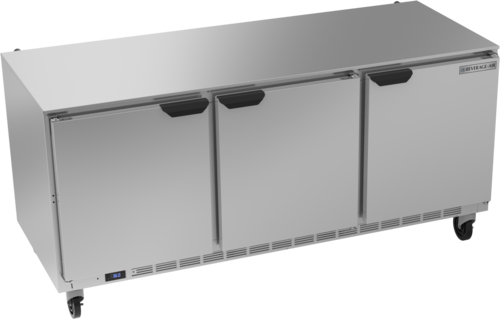 Beverage Air UCR72AHC 72" 3-Door Undercounter Refrigerator | 17.88 Cu. Ft.