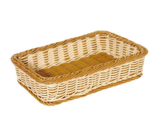G.E.T. 17-1/2" x 11-1/2" Two-Tone Designer Polyweave Rectangular Basket | Model No. WB-1513-TT