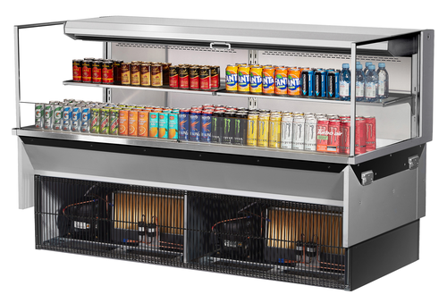 Turbo Air TOM-72L-UF-W(B)-2SI-N Refrigerated Display Case