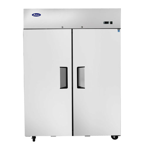 Atosa MBF8002GR 2-Solid Door Top Mount Reach-In Freezer | 43.2 Cu. Ft.