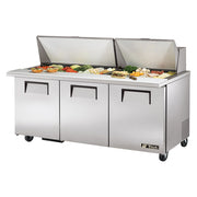 True Mfg. TSSU-72-30M-B-ST-HC Mega Top Sandwich / Salad Prep Table