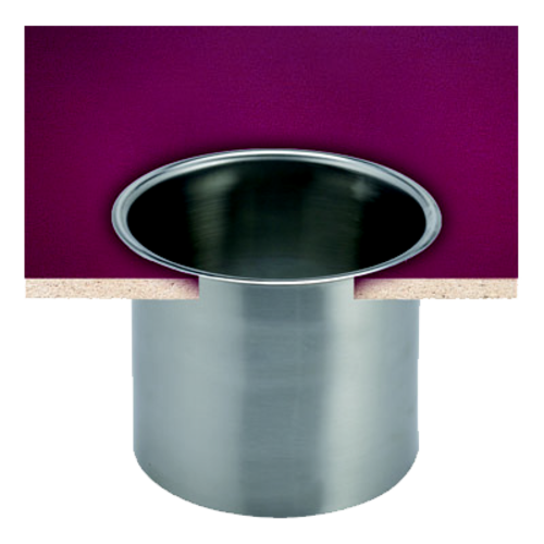 San Jamar L360C 6-3/5" In-Counter Large Trash Chute