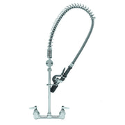 T&S Brass B-0133-BC EasyInstall 8" Center Wall Mount Pre-Rinse Faucet
