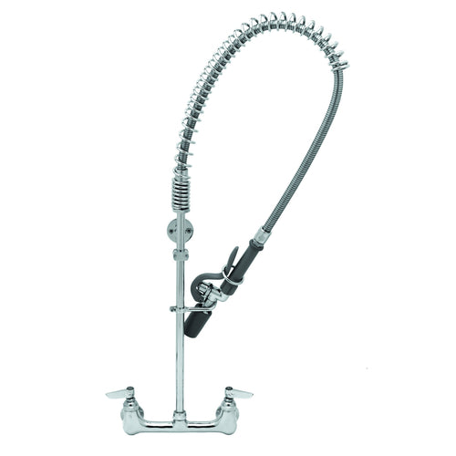 T&S Brass B-0133-BC EasyInstall 8" Center Wall Mount Pre-Rinse Faucet