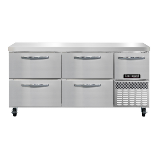 Continental Refrigerator RA68SN-D Refrigerated Counter, Work Top
