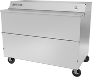 Beverage Air SMF58HC-1-S 58" Stainless Steel Single Sided Forced Air Milk Cooler | 16 Crate Capacity