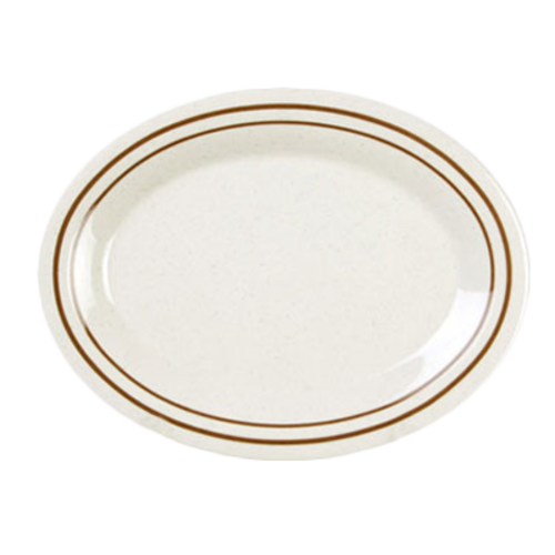 Thunder Group AD209AA Arcadia 9 1/2" X 7 1/4" Platter | Case of 12