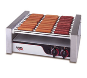 APW Wyott HR-20 13" X*PERT Hot Dog Roller Grill w/ (11) Flat Chrome Rollers | 750 Watt