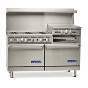 Imperial Range IR-6-RG24-XB 60" 6 Burner Gas Range w/ 24" Griddle & Standard Oven | 267,000 BTU