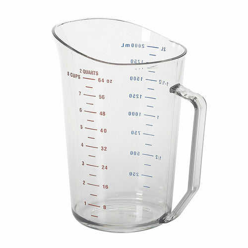 Cambro 200MCCW135 Camwear 2 qt. Plastic Measuring Cup