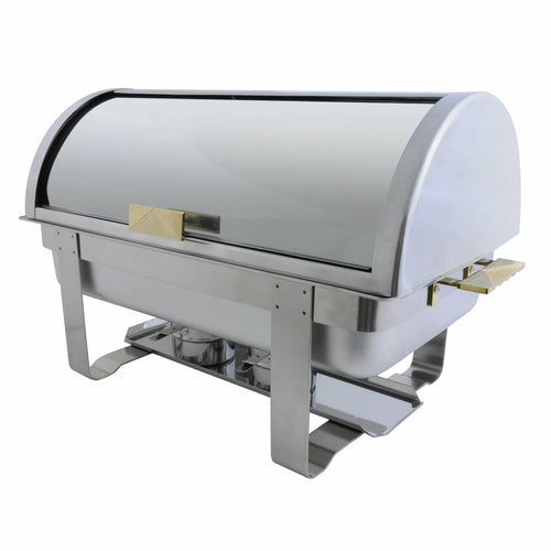 Thunder Group SLRCF0171G Roll Top Chafer w/ Gold Accents | 8 Qt.