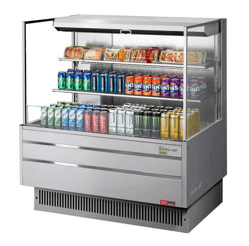 Turbo Air TOM-48L-UF-W(B)-3S-N Open Air Merchandiser