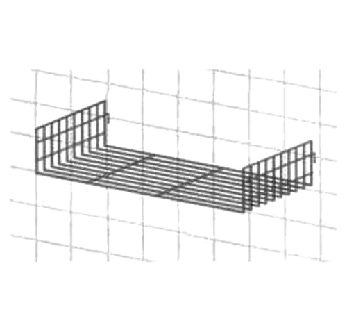 Metro PBA-GSDK3 SmartWall G3 Metroseal 3 Grid Shelf with Side Ledges | 9"(D) x 18.5"(W)