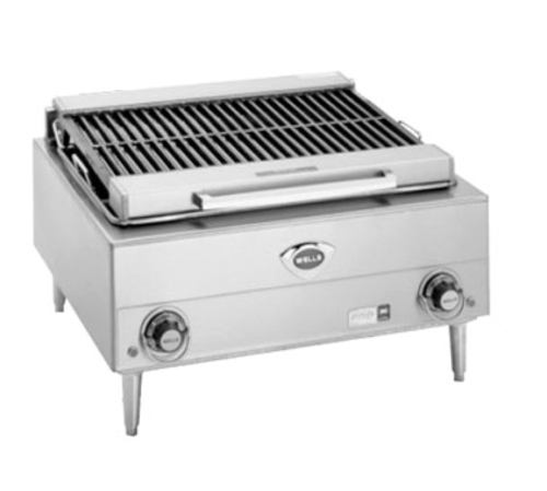 Wells B-40 24" Radiant Electric Charbroiler | 208/240 Volt
