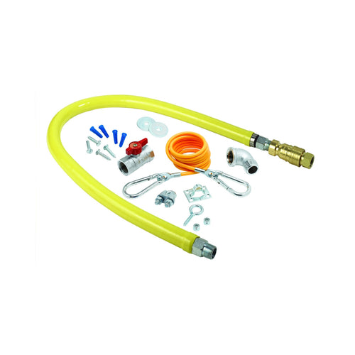 T&S Brass HG-4D-60K 60" Gas Connector Hose Kit | 3/4" Connection