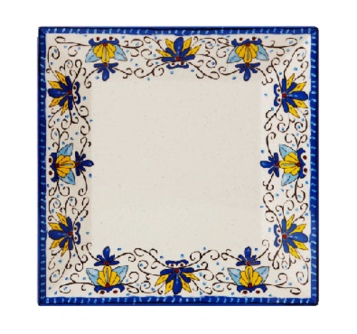 G.E.T. Santa Lucia 16" Square Melamine Plate | Model No. ML-92-SL