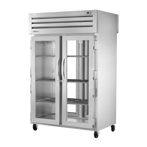 True Mfg. STR2RPT-2G-2G-HC Pass-Thru Refrigerator