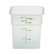 Cambro 4SFSPP190 CamSquare 4 qt. Graduated Square Food Container