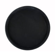 Winco TRH-16K 16" Round Serving Tray | Black