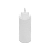Winco PSW-16 16 oz. Wide Mouth Clear Squeeze Bottle | Case of 6