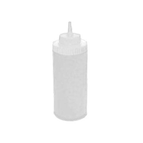 Winco PSW-16 16 oz. Wide Mouth Clear Squeeze Bottle | Case of 6