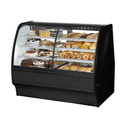 True Mfg. TGM-DZ-59-SC/SC-B-W Dual Temp Display Case
