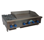 Comstock-Castle FHP42-30T 42" Thermostatic Countertop Gas Griddle & Hot Plate Combo | 120,000 BTU