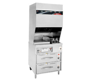 Wells WVFGRW 15 lb Electric Ventless Fryer with Griddle | 208/240V