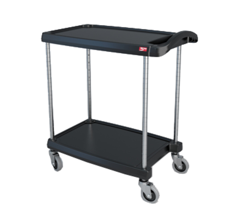Metro MY1627-24 2 Shelf Plastic Utility Cart | 300 lb. Capacity