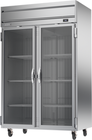 Beverage Air HRP2HC-1G 52" 2 Glass Door Top Mount Reach In Refrigerator | 46.88 Cu. Ft.