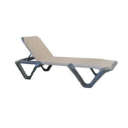 Grosfillex 99901102 Nautical Pro Outdoor Chaise | Espresso