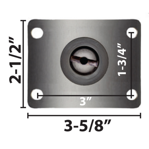 BK Resources 3SBR-R1PT-PH-TAB Casters
