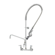 T&S Brass B-0133-ADF12-BJ EasyInstall 8" Center Wall Mount Pre-Rinse Faucet w/ 12" Nozzle