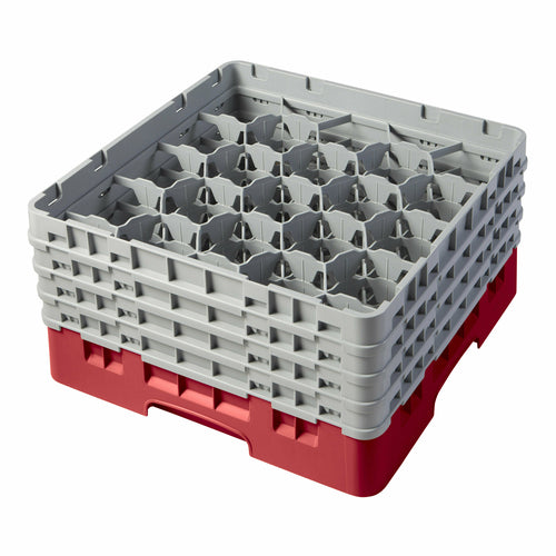Cambro 20S800 Camrack 20 Compartment Glass Rack w/ 4 Extenders