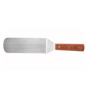 Winco TN249 9-1/2" x 3" Solid Turner w/ Wooden Handle