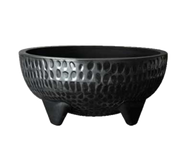 G.E.T. MOJ-804-BK Viva Mexico 9" 64 oz. Molcajete Bowl | Case of 12