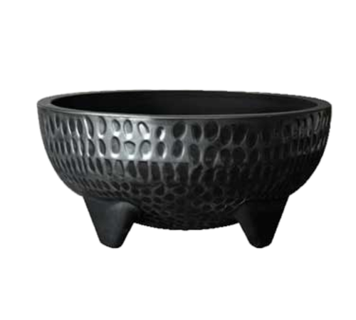 G.E.T. MOJ-804-BK Viva Mexico 9" 64 oz. Molcajete Bowl | Case of 12