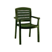 Grosfillex 46119078 Acadia Stacking  Outdoor Dining Armchair | Amazon Green