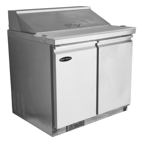 Serv-Ware SP36-10-HC-T Sandwich / Salad Prep Table