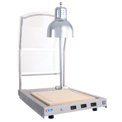 Alto-Shaam CS-100/S Heated Single Lamp Carving Station w/ Sneeze Guard | 120V
