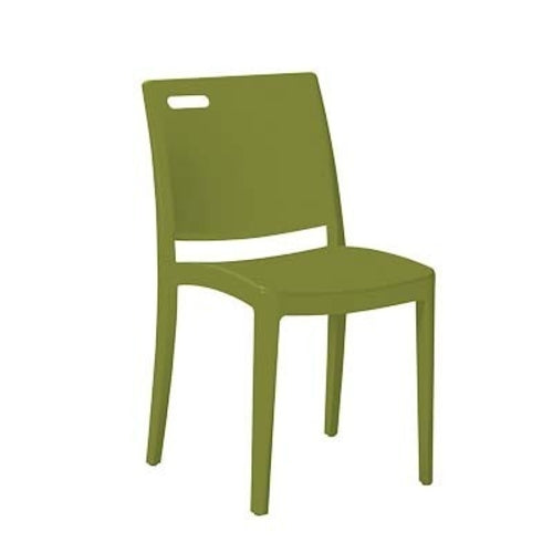 Grosfillex US563282 Metro Stacking Outdoor Chair | Cactus Green