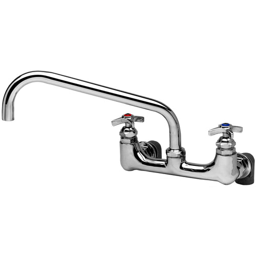 T&S Brass B-0290 8" Center Wall Mount Pot & Kettle Faucet w/12" Spout