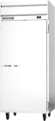 Beverage Air HRPS1WHC-1S 26" 1 Wide Solid Door Top Mount Reach In Refrigerator | 30.76 Cu. Ft.