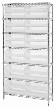 Quantum WR7-245CL Shelving Unit, Wire